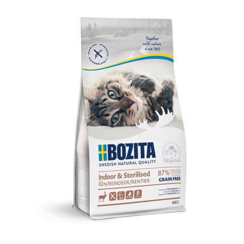 BOZITA Indoor Sterilised Grain free Reindeer g