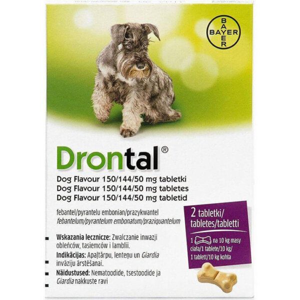 Bayer Drontal Dog Flavour    mg tabletki na odrobaczenie  szt