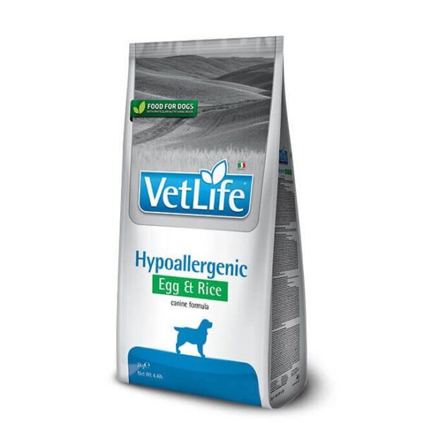 Vet Life Dog Hypoallergenic Egg   Rice  kg