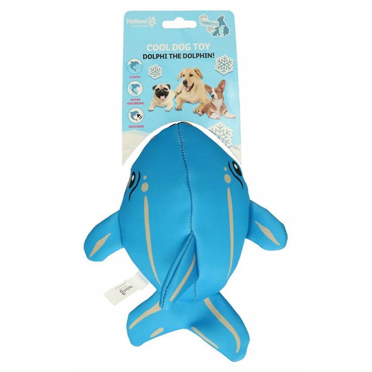 Zabawka wodna dla psa COOLPETS niebieski delfin
